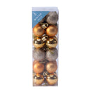 Shatterproof Baubles Gold 3cm 24 Pack