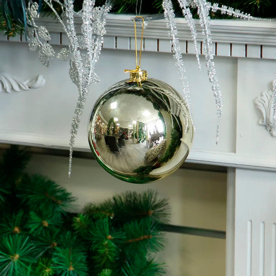 Shiny Shatterproof Bauble Champagne 15cm