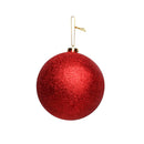 Glitter Shatterproof Bauble Red 15cm