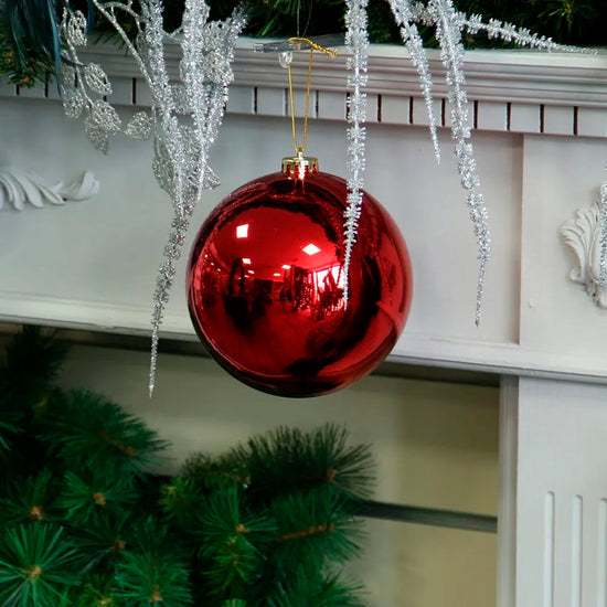 Shiny Shatterproof Bauble Red 15cm
