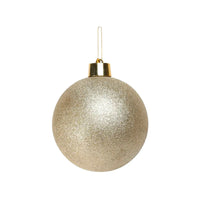 Glitter Shatterproof Bauble Champagne 20cm