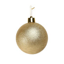 Glitter Shatterproof Bauble Gold 20cm