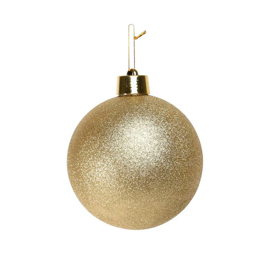 Glitter Shatterproof Bauble Gold 20cm