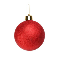 Glitter Shatterproof Bauble Red 20cm