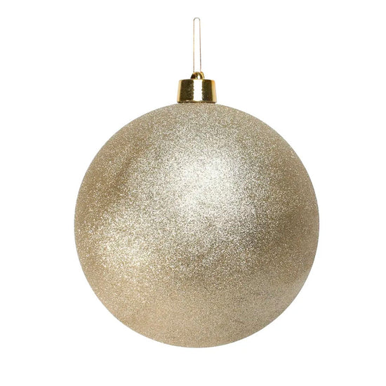 Glitter Shatterproof Bauble Champagne 30cm