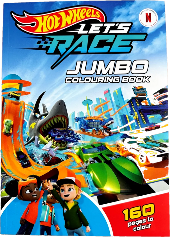 Jumbo Colouring Book Hot Wheels