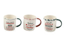 Christmas Worded Mugs 8x9cm 12pk