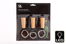 LED Cork Garland (8 Lights) 3pk