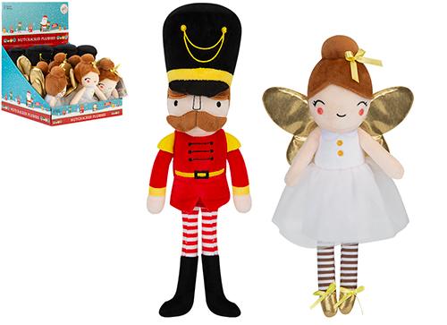 Nutcracker & Sugar Plum Fairy Plush 18cm 12pk
