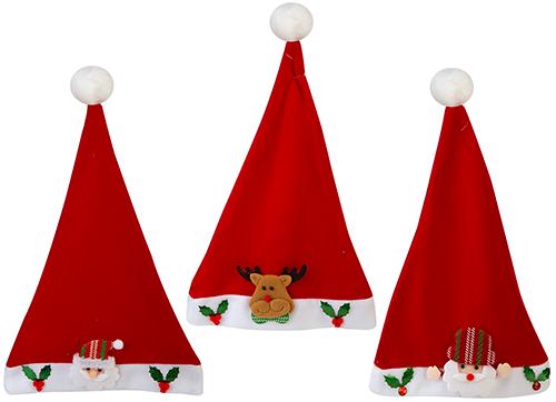 Santa Hat With Character (Design May Vary)