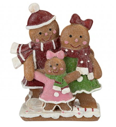 Gingerbread Family Ornament 4pk