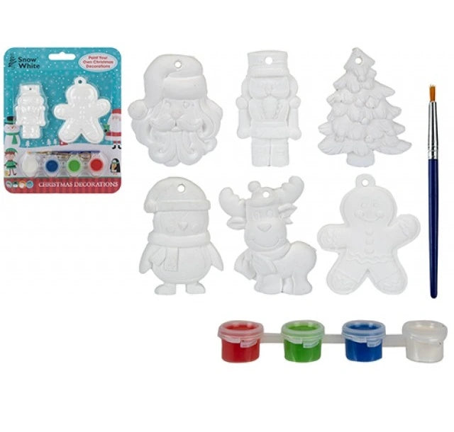 Paint Your Own Christmas Decoration 12x2pk