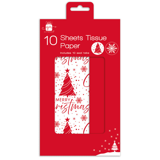 Tissue Paper Merry Christmas 10 Sheet