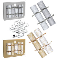 Christmas Crackers 6" Gold & Silver 36pk (6x6pk)