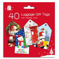 Christmas Tags Luggage Cute & Traditional 40pk