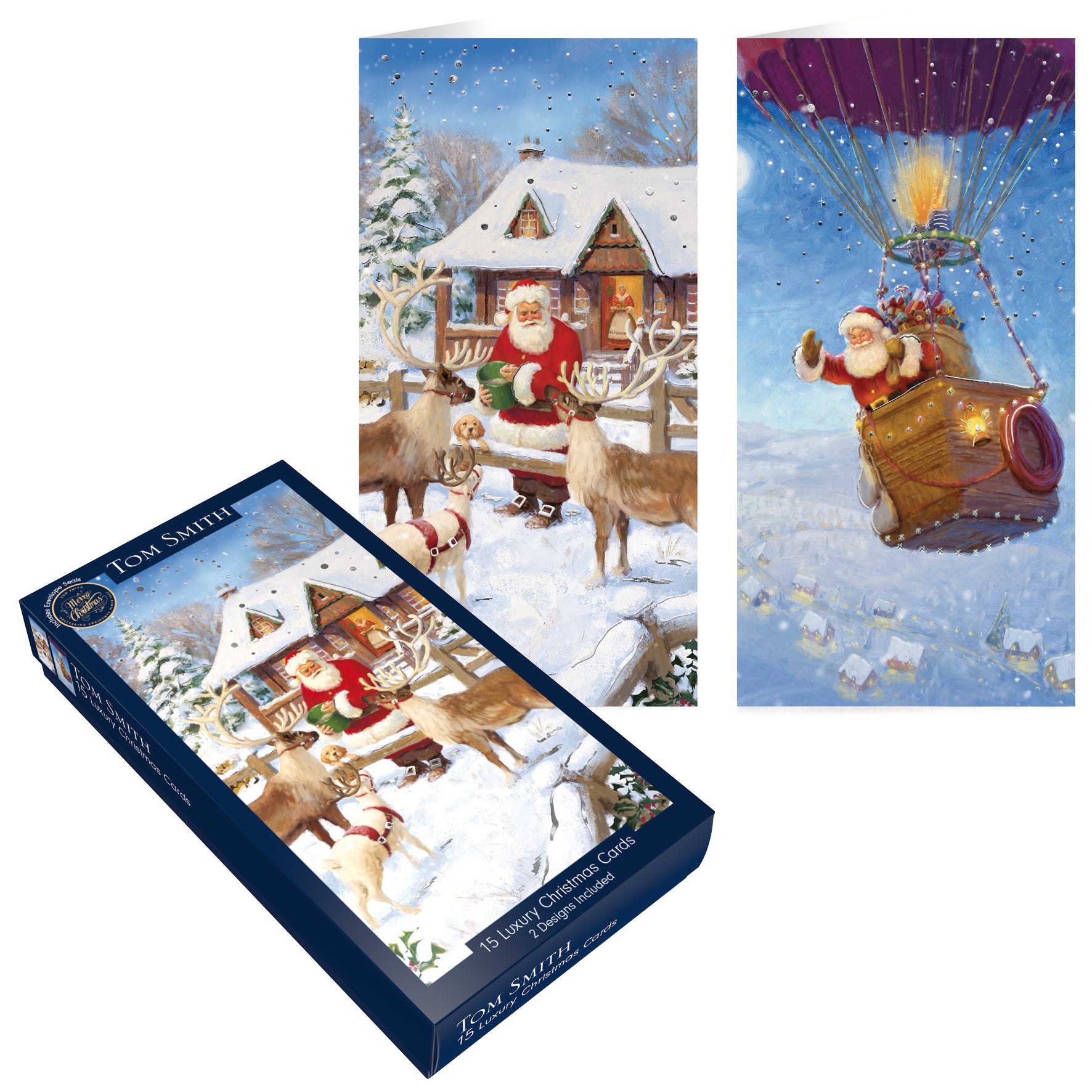 Tom Smith Luxury Slim Cards Hot Air Balloon 15pk