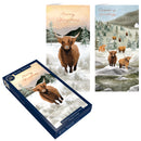 Tom Smith Luxury Slim Cards Highland Cow 15pk