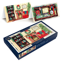 Tom Smith Luxury Slim Cards Cosy Fireplace 15pk