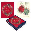Tom Smith Luxury Boxed Cards Foliage Baubles 15pk