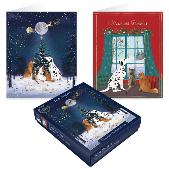Tom Smith Luxury Boxed Cards Pets 15pk