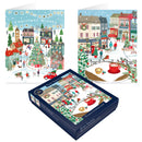 Tom Smith Luxury Boxed Cards Christmas Town 15pk