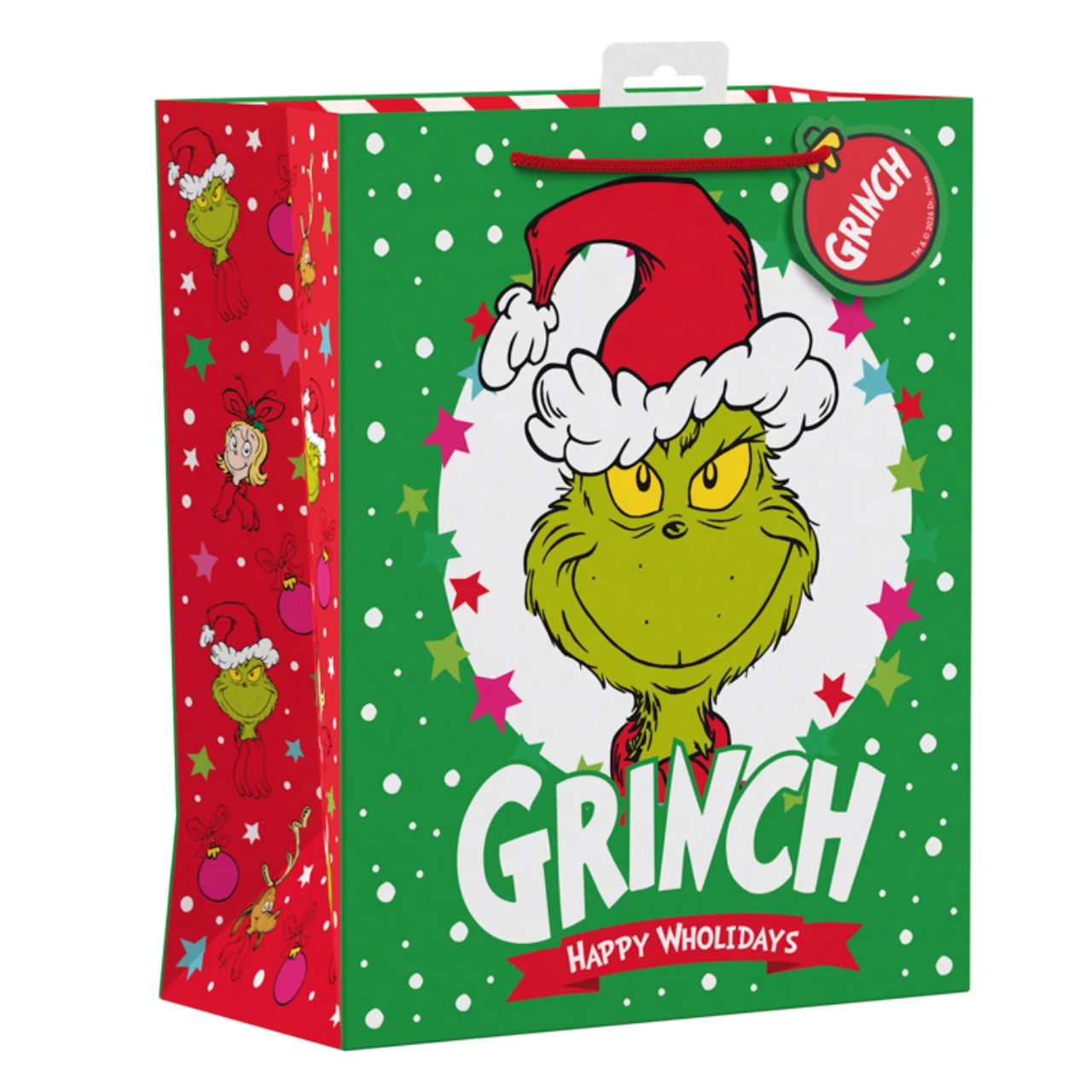 Gift Bag Grinch Large 6pk