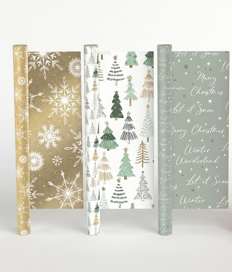 Christmas Rollwrap Nordic Noel 4M 50pk