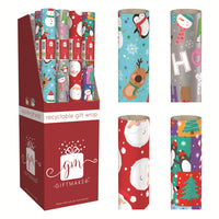 Christmas Rollwrap Santa & Friends 4M 50pk