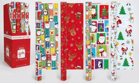 Christmas Rollwrap Cute 7M 40pk