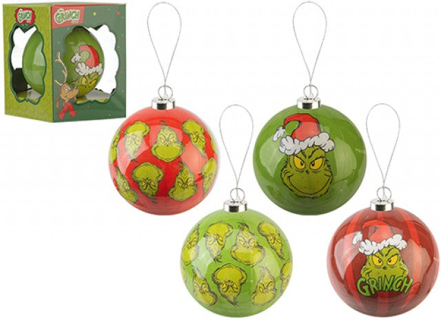 Grinch Baubles 75mm 36pk