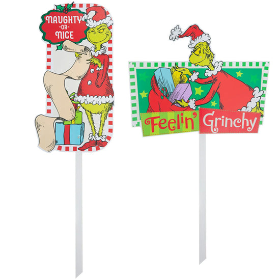 Grinch Yard Sign 43cm (Design May Vary)