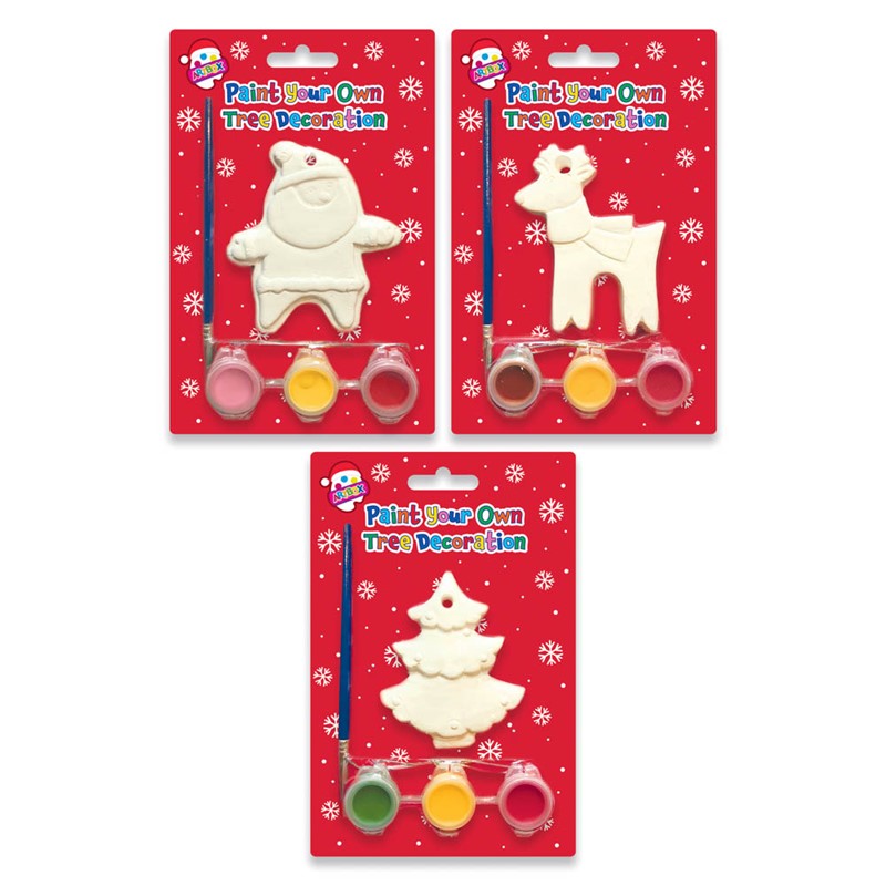 Paint Your Own Tree Decoration 12pk