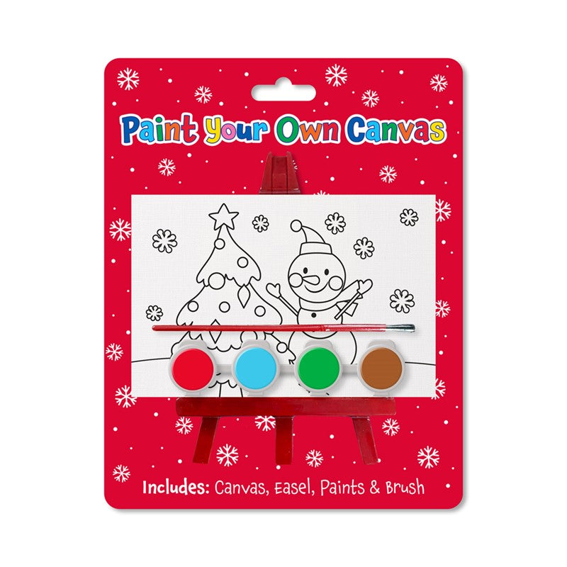 Paint Your Own Christmas Canvas 12pk