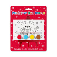 Paint Your Own Christmas Canvas 12pk