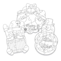 Colour Your Own Christmas Jigsaw