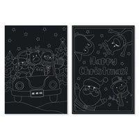 Christmas Scratch Art A4