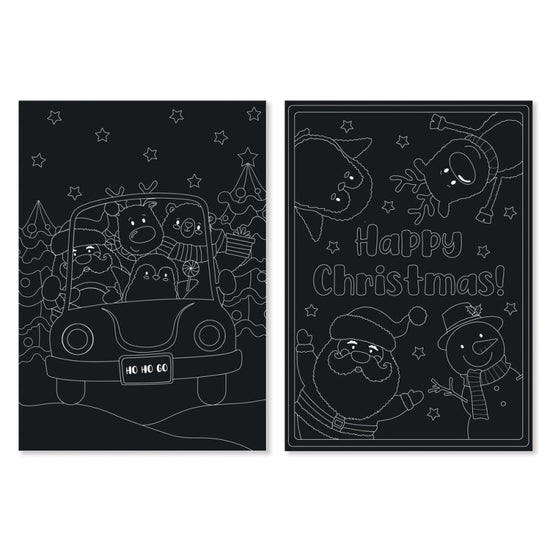 Christmas Scratch Art A4