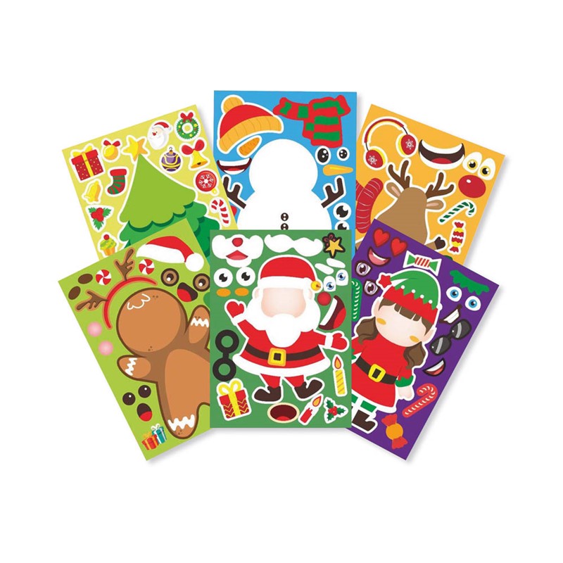 Christmas Wacky Character Stickers
