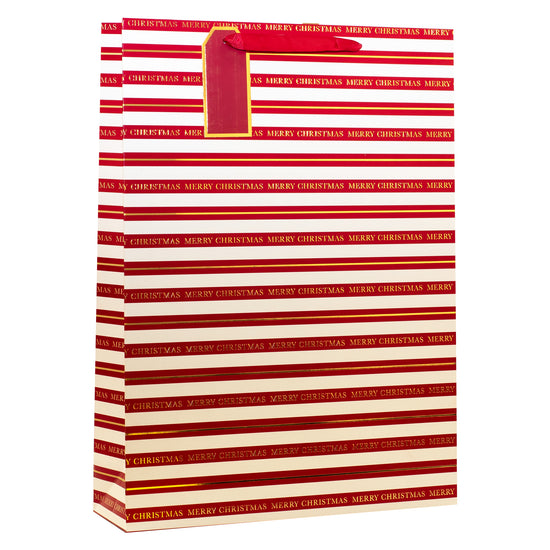 Christmas Stripe Gift Bag Extra Large 6pk