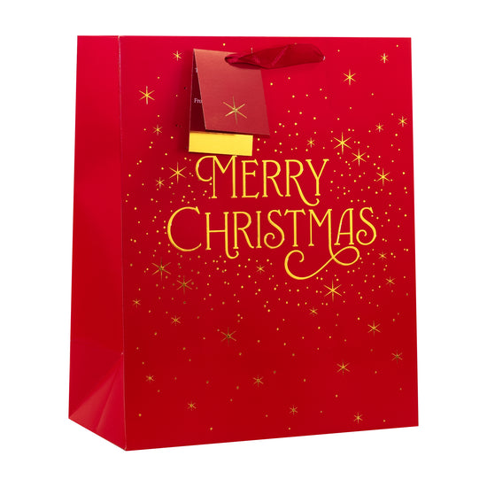 Merry Christmas Gift Bag Large 6pk