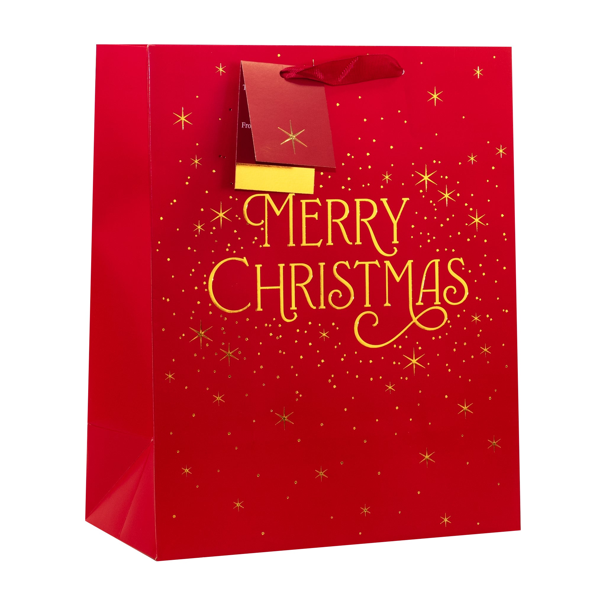 Merry Christmas Gift Bag Medium 6pk