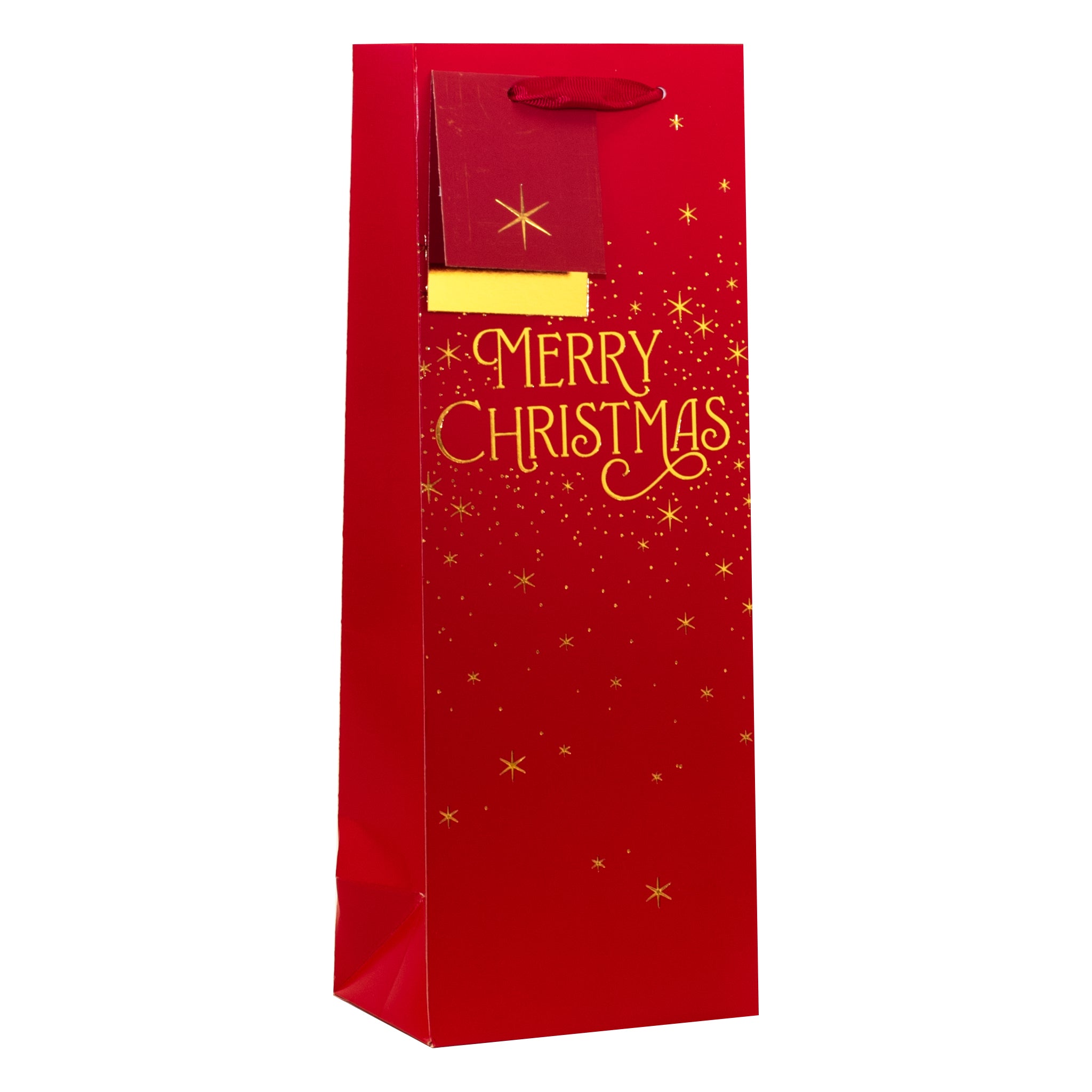 Merry Christmas Gift Bag Bottle 6pk