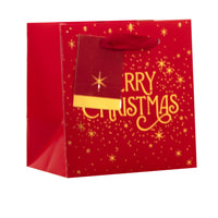 Merry Christmas Gift Bag Extra Small 6pk