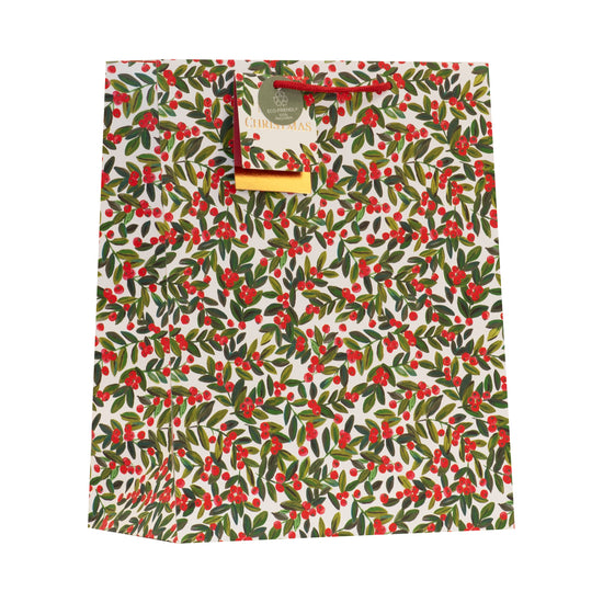Holly Gift Bag Medium 6pk