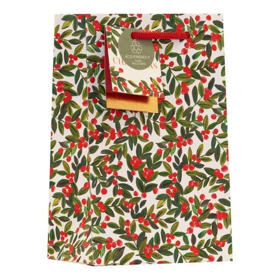 Holly Gift Bag Small 6pk
