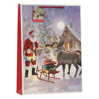 Forest Santa Gift Bag Extra Large 6pk