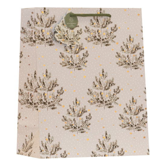 Snowy Pines Gift Bag Large 6pk