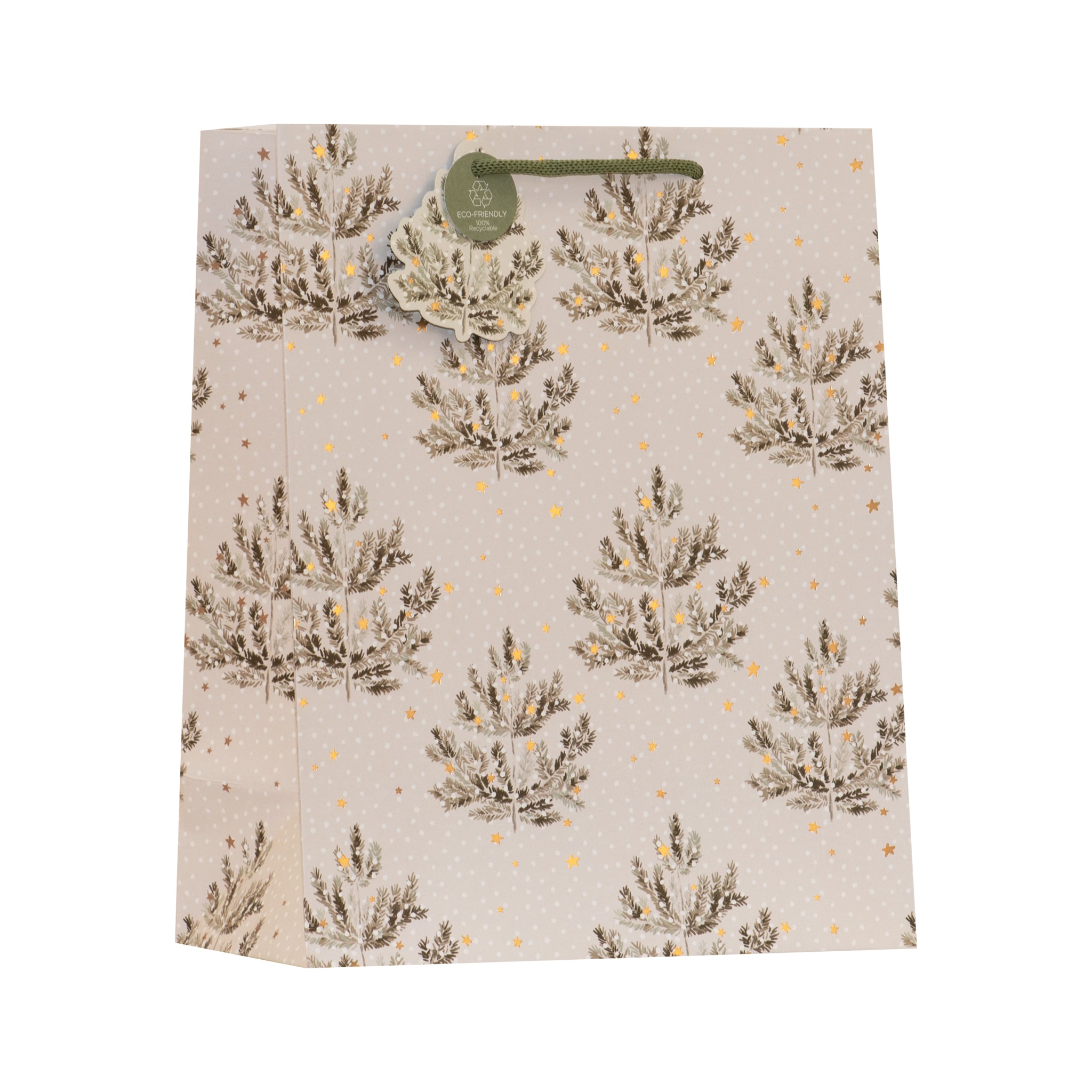 Snowy Pines Gift Bag Medium 6pk