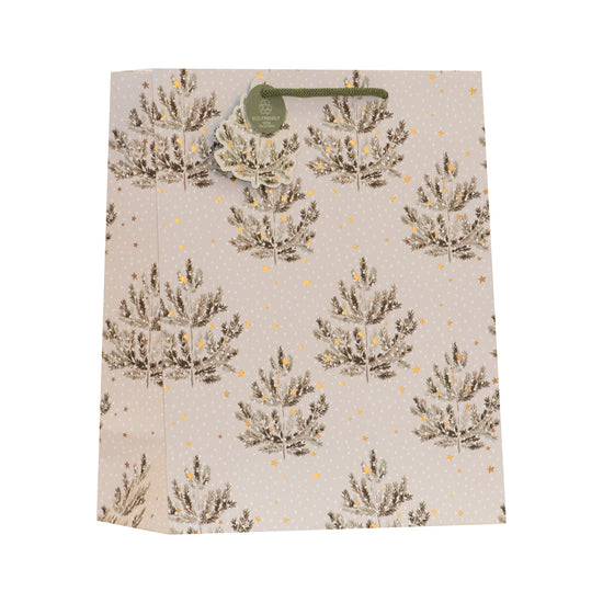 Snowy Pines Gift Bag Medium 6pk
