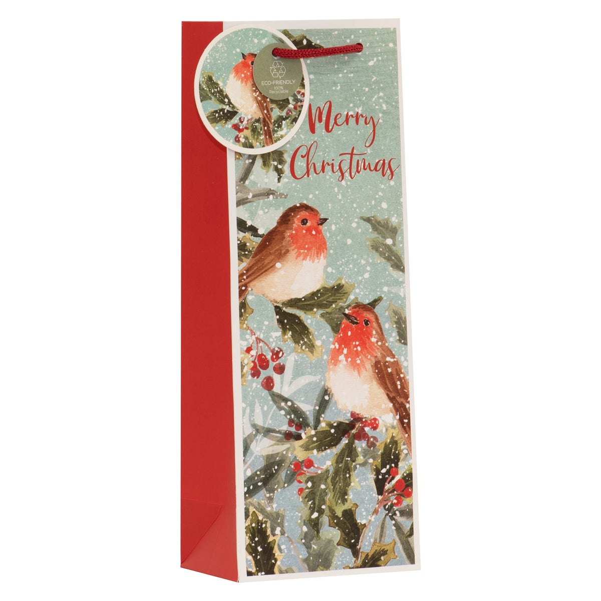 Snowy Robins Gift Bag Bottle 6pk